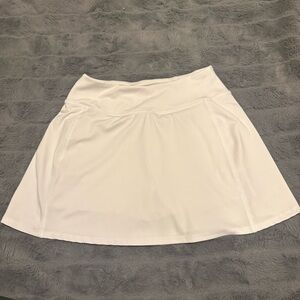 White Women’s Skirt - Performance A-Line Tennis Skirt